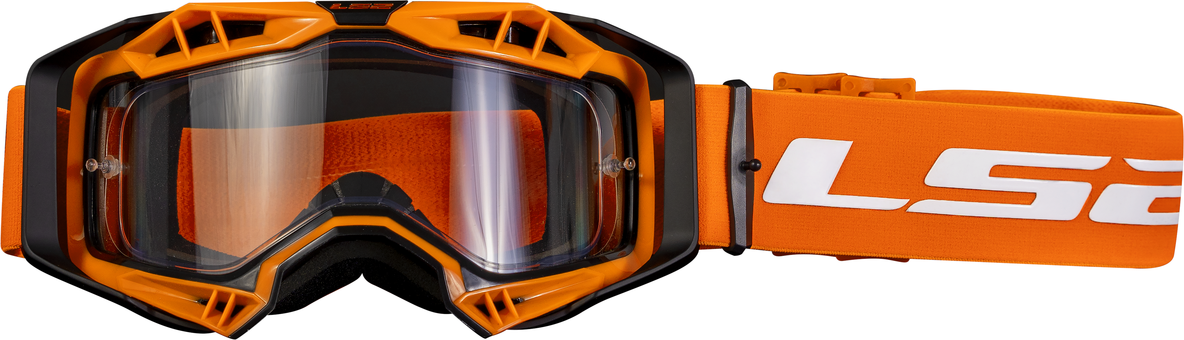 AURA ENDURO SERIES GOGGLE BLACK H V ORANGE WITH CLEAR 7201003052